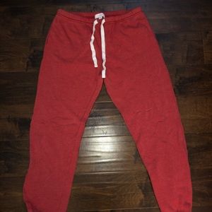 NWOT Red Joggers